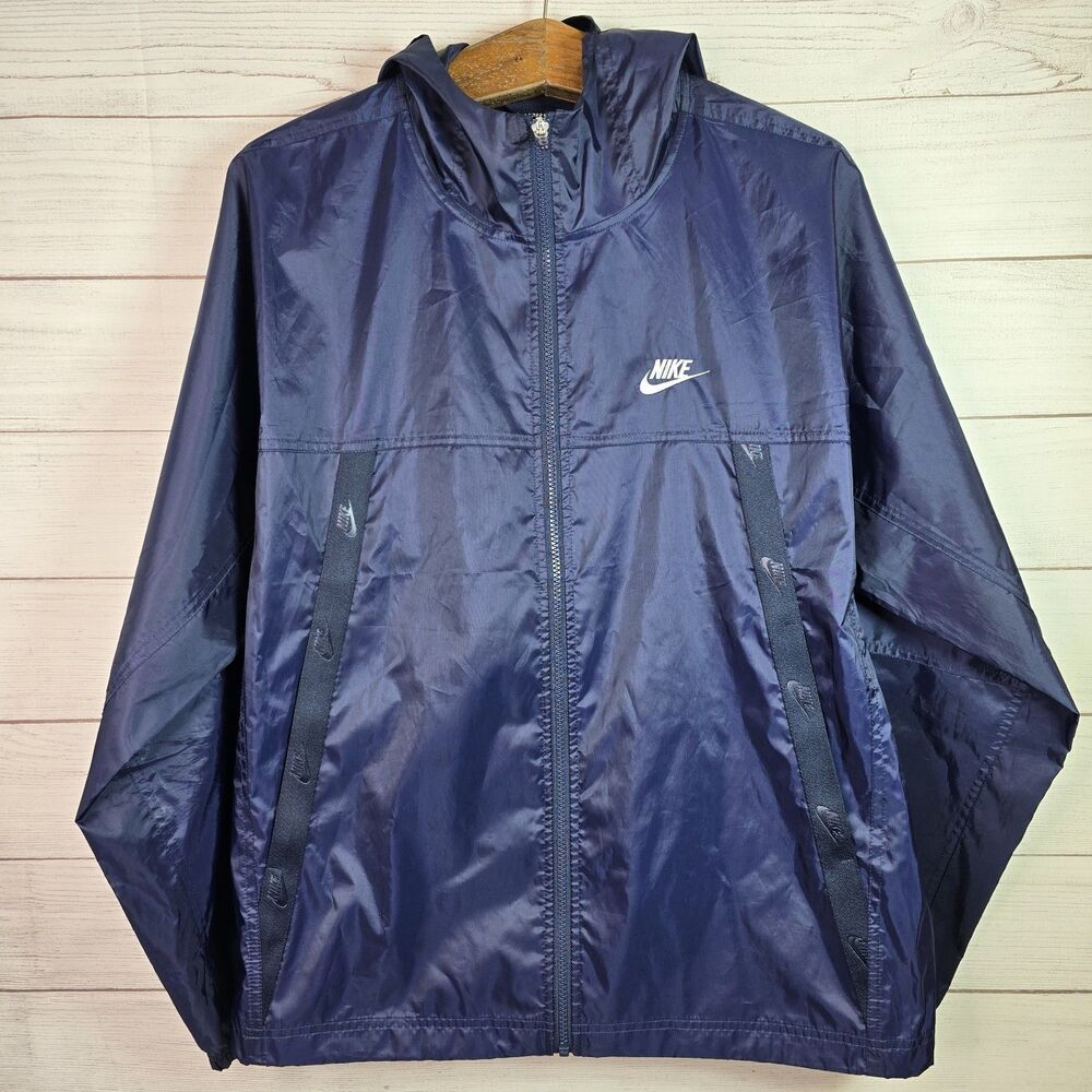 Nike Sportswear Revival Lightweight Woven Jacket Navy Mens Size L DQ9303-451